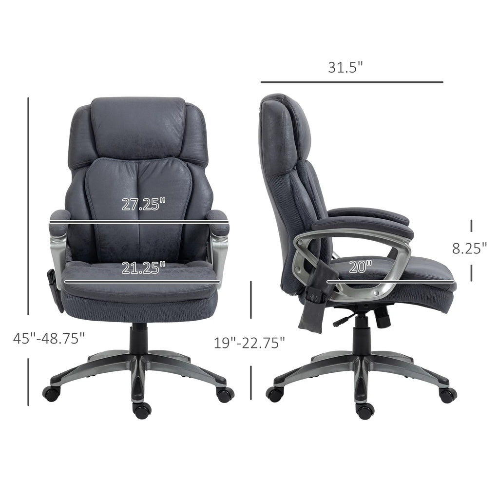 Gray Executive Office Chair with Vibration Massage R74387
