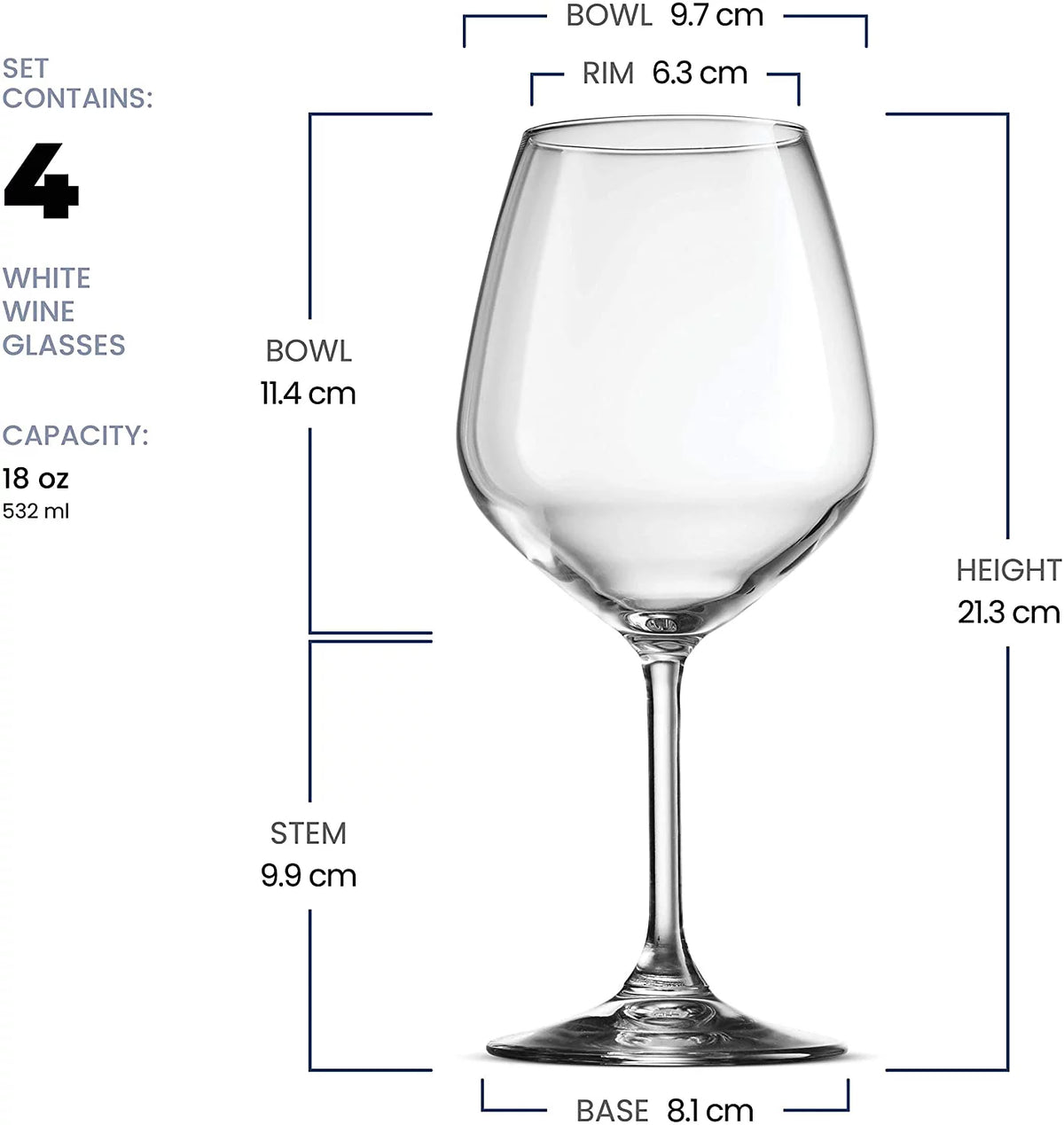 Red Wine Glasses Set of 4 S58967