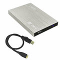 1TB Ultra Slim Portable External Hard Drive USB3.0 Silver C84391