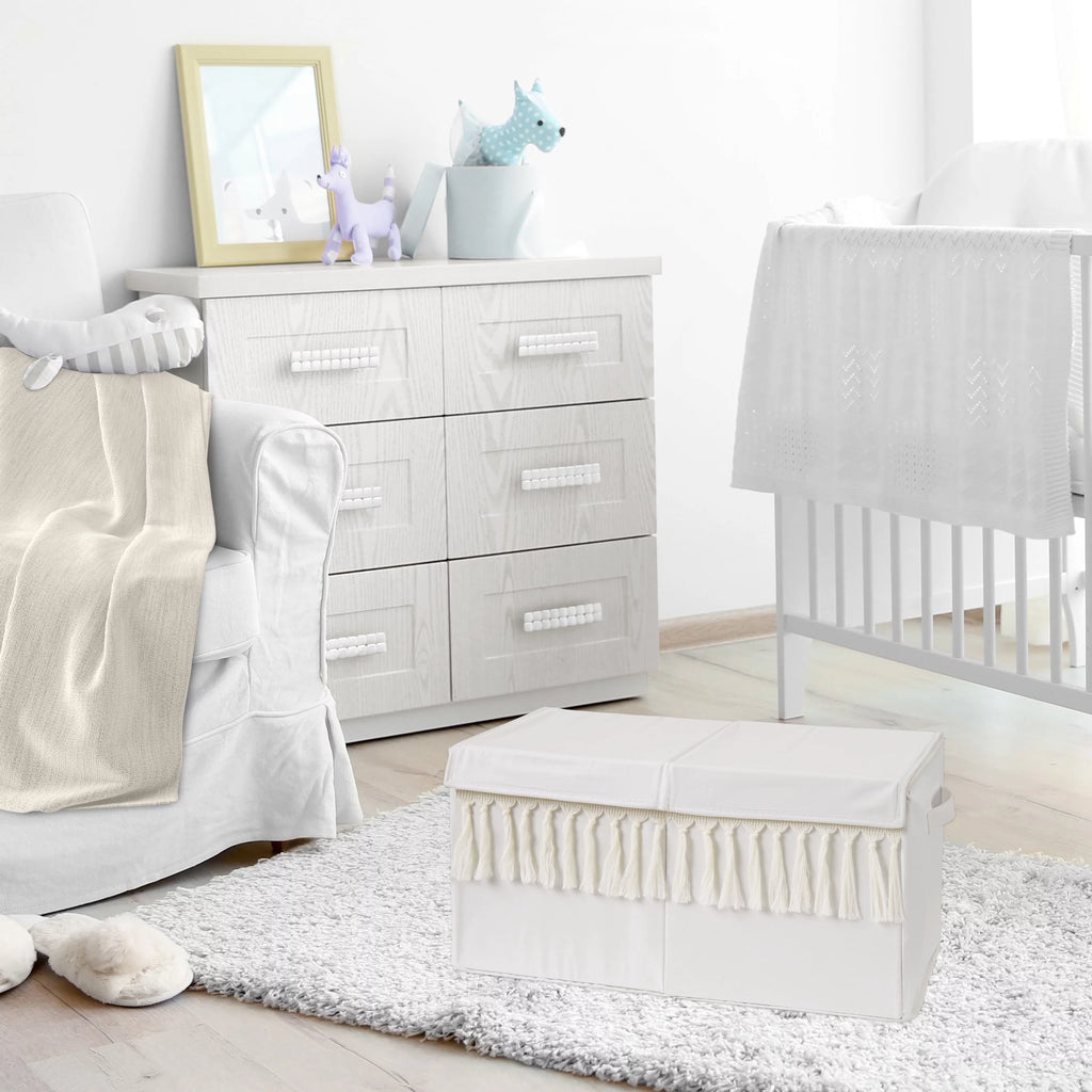 Ivory Storage Fabric Toy Box S619