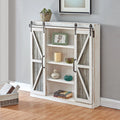 White and Silver Wood Cabinet W163223