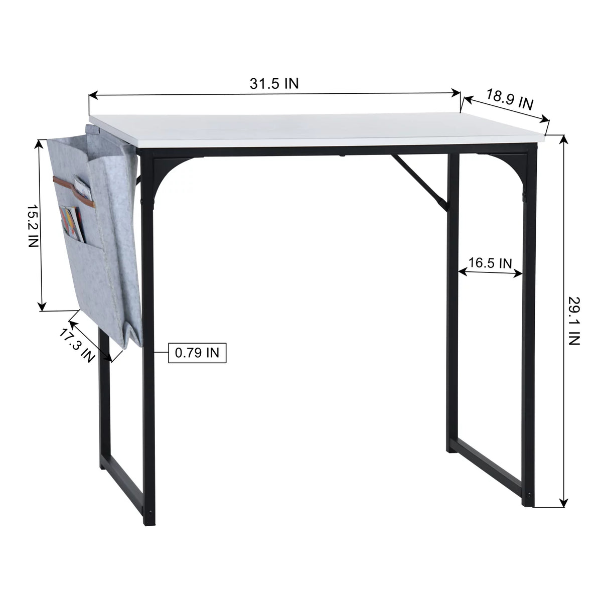 32 inch Computer Desk with Storage Bag D75808