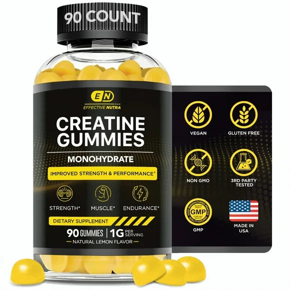 Creatine Monohydrate Gummies 90ct Lemon Flavor B2255