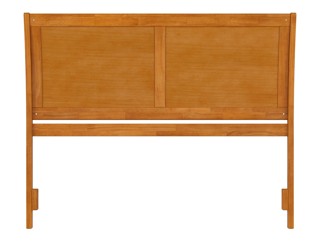 Queen Sleigh Solid Wood Panel Headboard with Attachable Charger S272