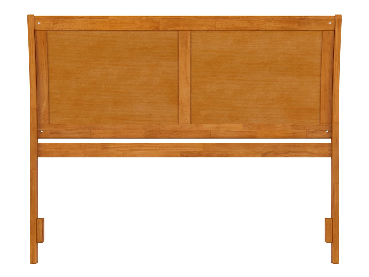 Queen Sleigh Solid Wood Panel Headboard with Attachable Charger S272