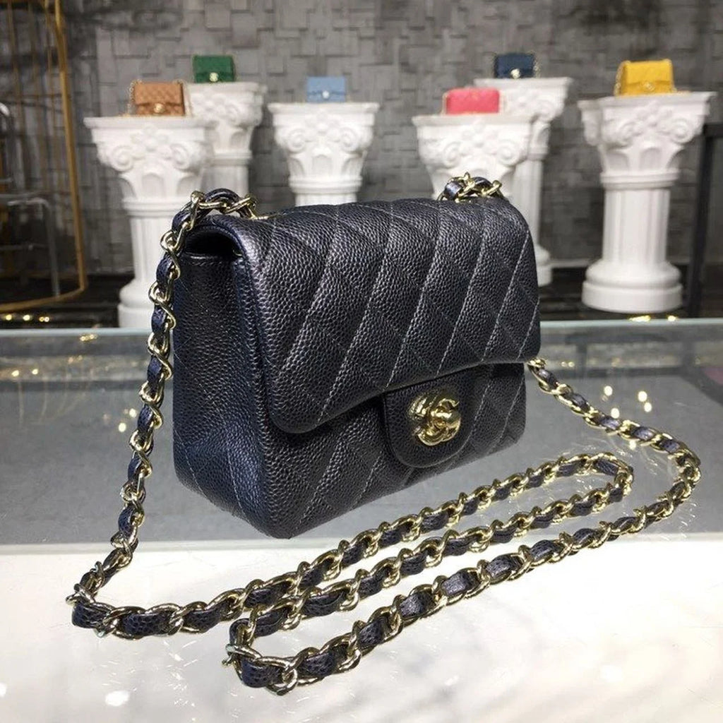 Black Caviar Mini Flap Bag T80689