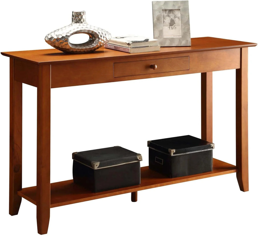 Cherry Console Table With Drawer Q4243