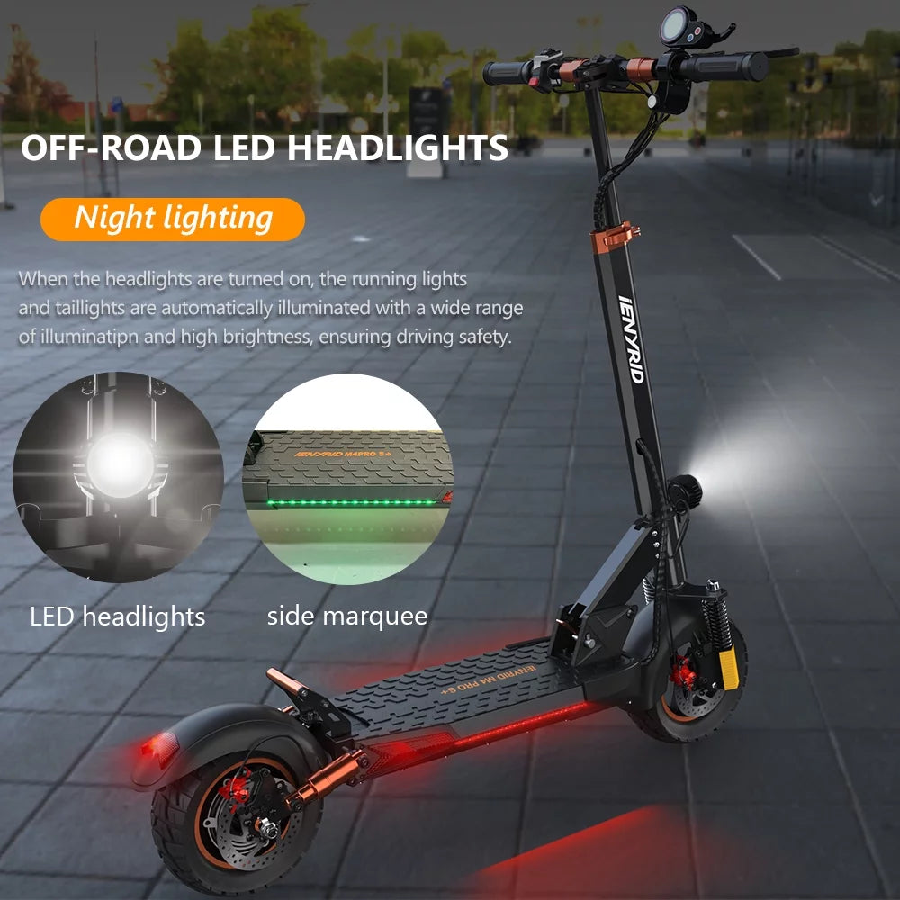 800W Foldable Electric Scooter 28 MPH 22 Miles 10 inch Tires C251