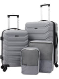 4 Piece Rolling Hardside Luggage Set X210