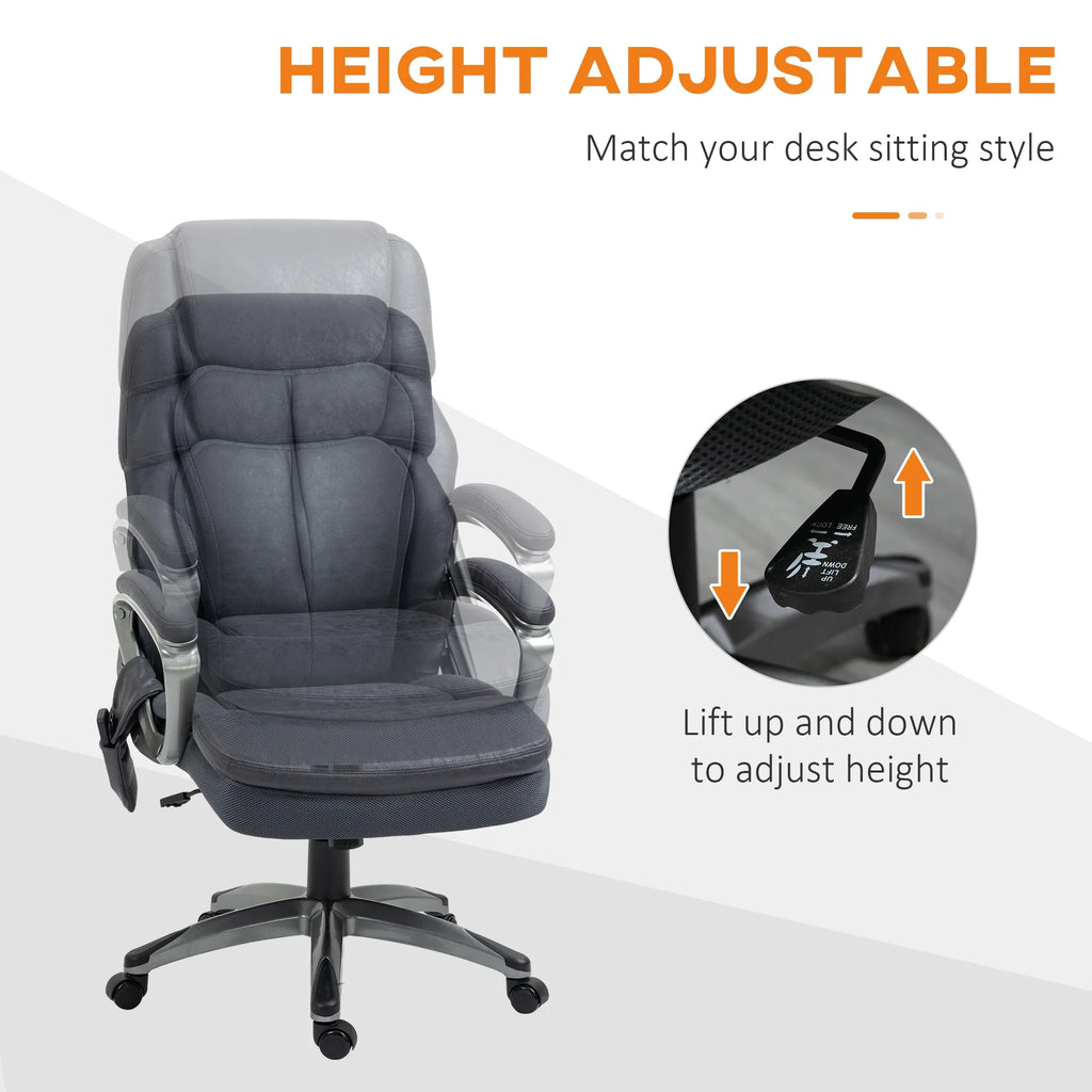 Gray Executive Office Chair with Vibration Massage R74387