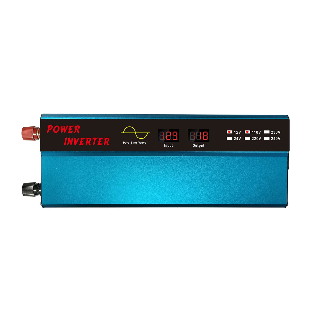 850W Pure Sine Car Power Inverter, 1600 Watt, 2 Sockets, 2x6A USB Ports P98863