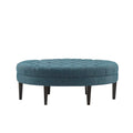 Tufted Oval Ottoman X4495