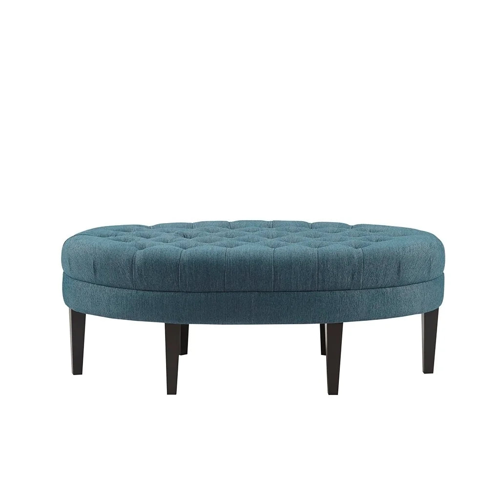 Tufted Oval Ottoman X4495