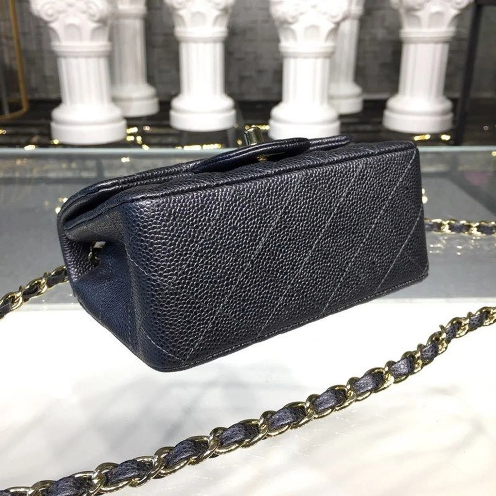 Black Caviar Mini Flap Bag T80689