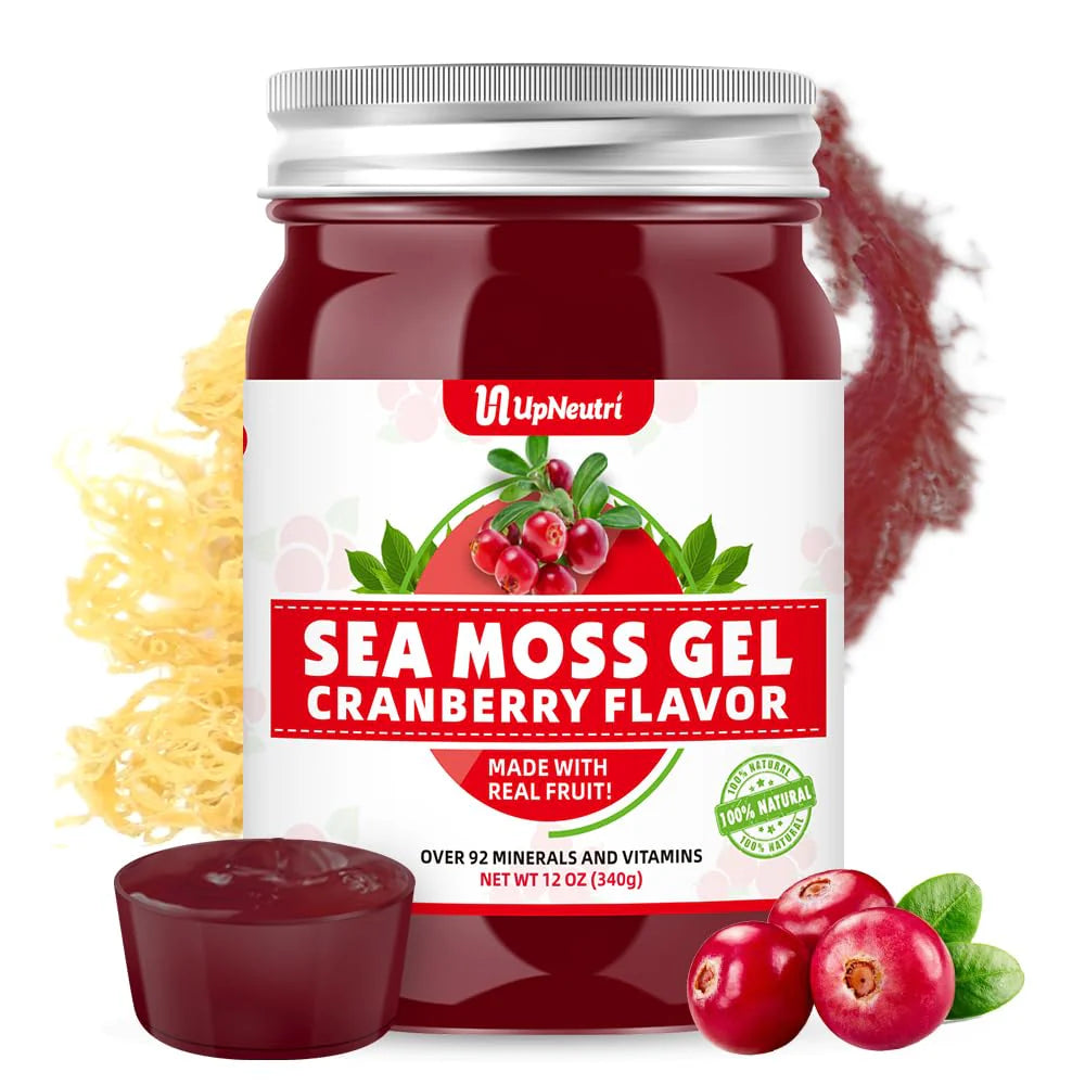 Cranberry Flavored Sea Moss Gel 12 OZ D687