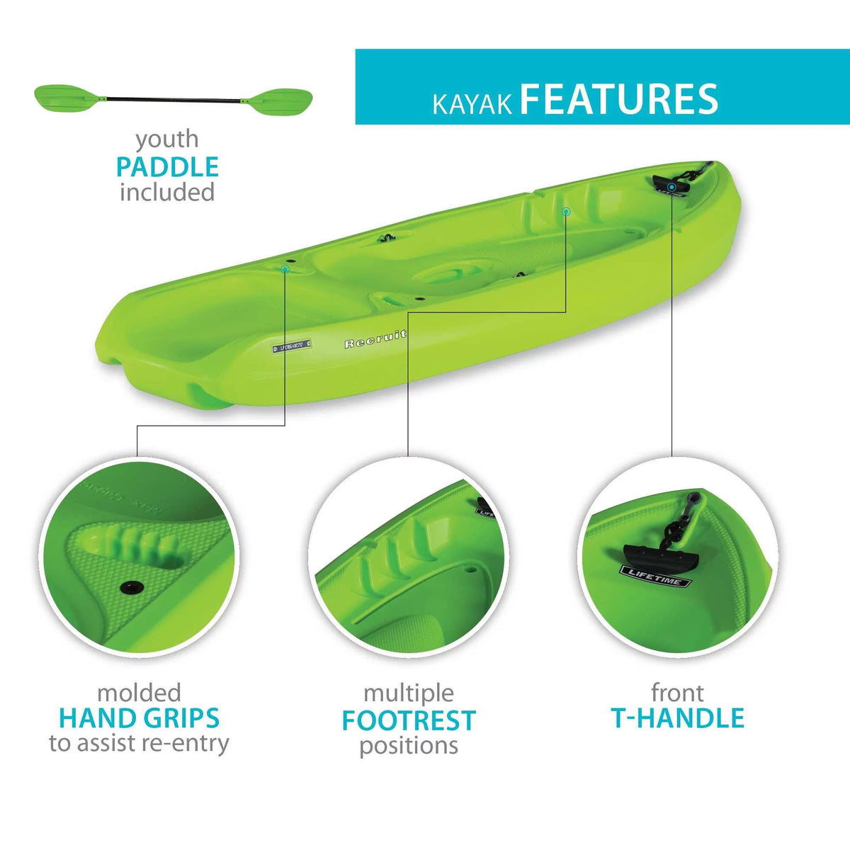 Lime Green Youth Kayak M75734