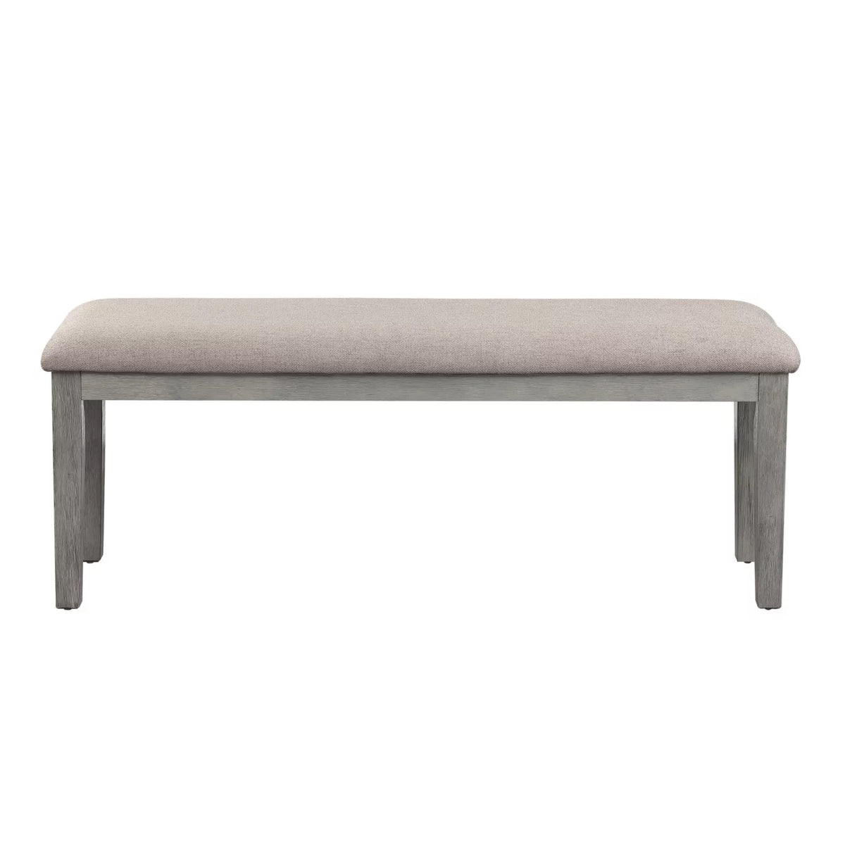 Gray Fabric Upholstered Wooden Bench S2234