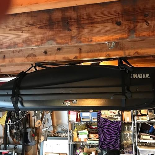 Cargo Box Ceiling Hoist with Pulley Lift System, Fits 8–10 ft Ceilings, Holds 150 lbs J39519