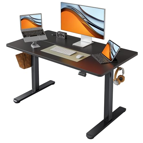 Electric Standing Desk Adjustable Height 40 x 24 Inch Black I6574