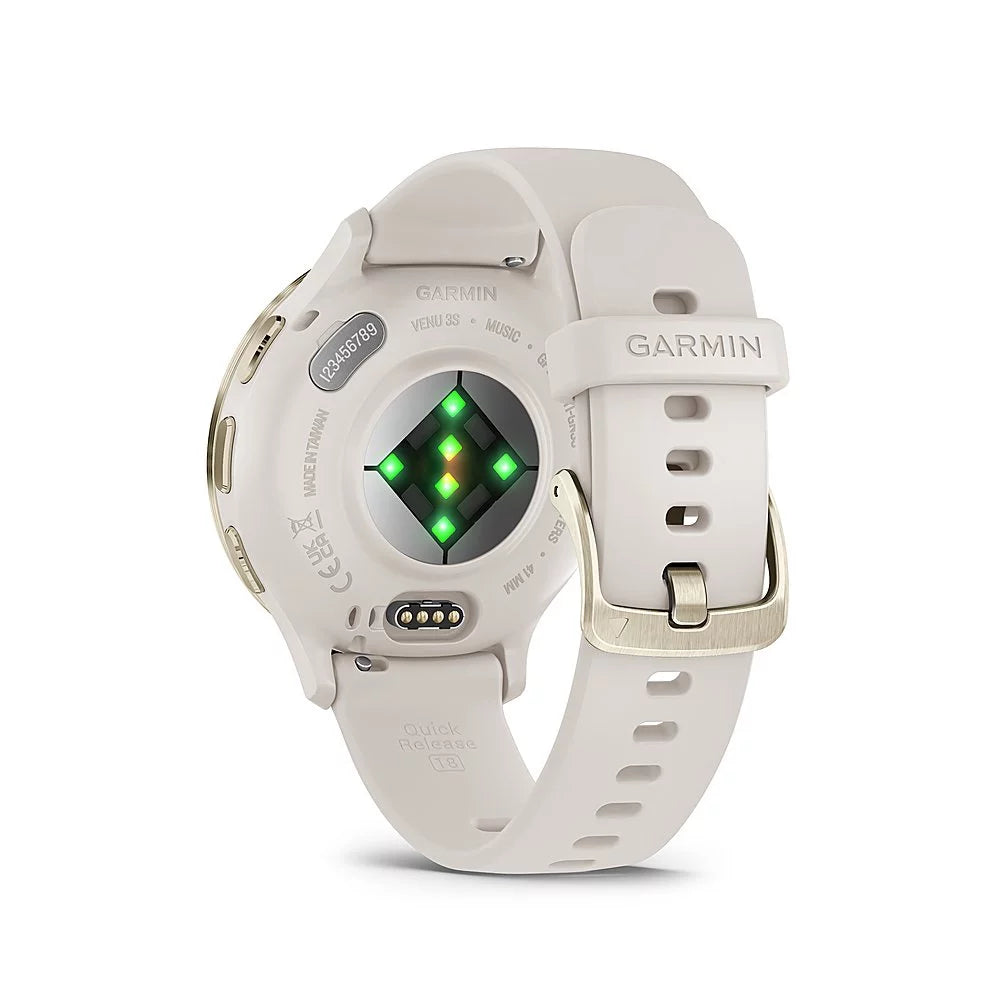 Gold Steel Bezel Ivory Case 41mm Health Fitness GPS Smartwatch H11478