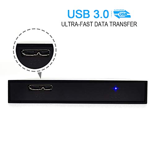 1TB Ultra Slim Portable External Hard Drive USB3.0 Silver C84391