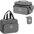 Lockable Medicine Storage Bag with Zippered Pouches R875720