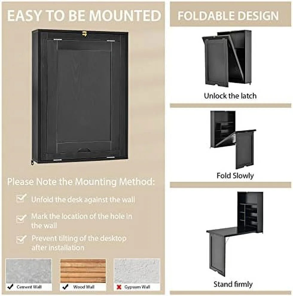 Wall Mounted Convertible Desk Q492