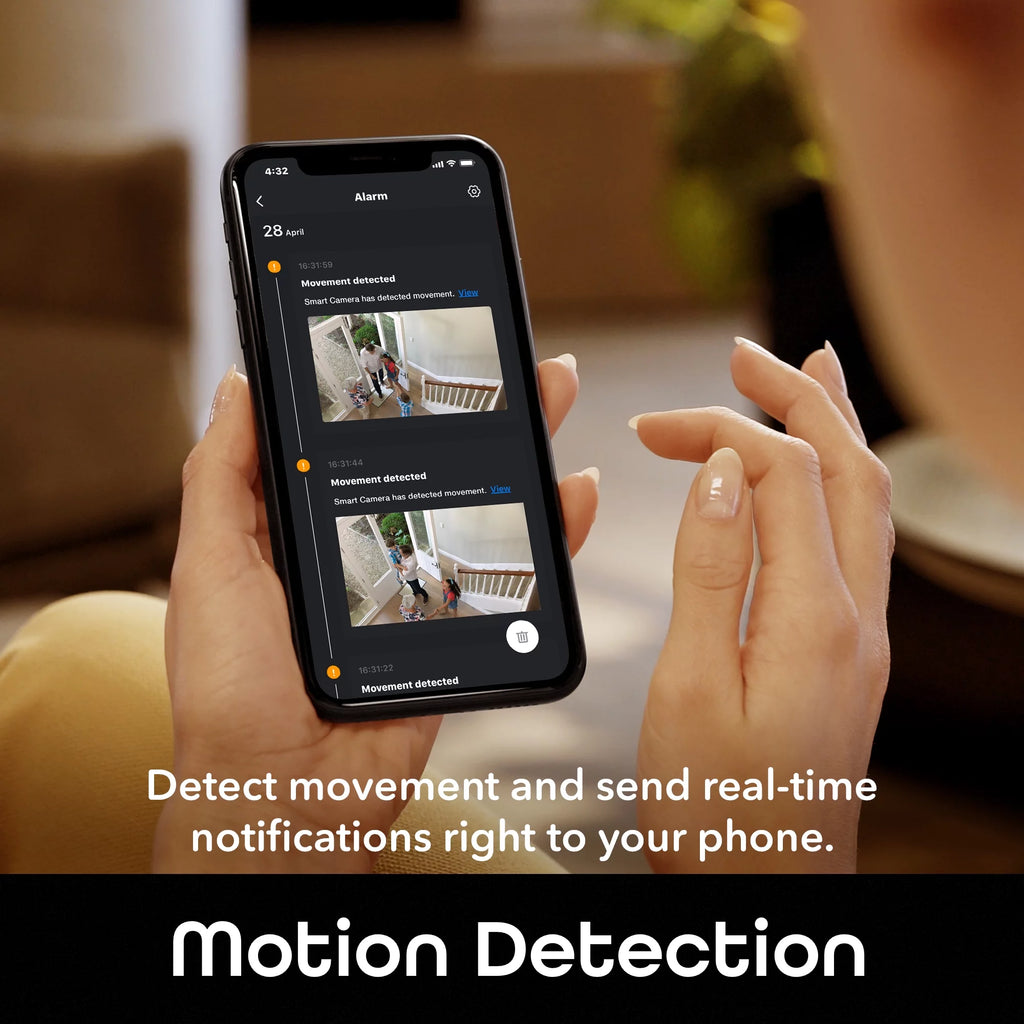 Indoor Smart WiFi Security Camera 1080p HD with 2-Way Audio Motion Sensor Night Vision P950513