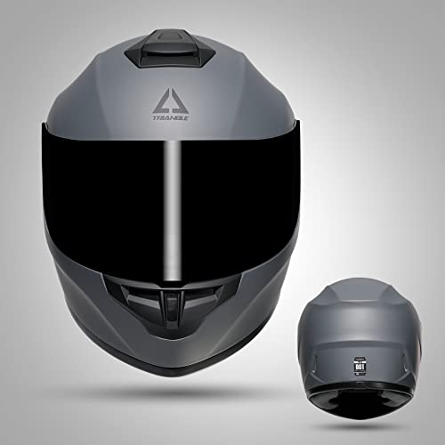 Full Face Motorcycle Helmet with Tinted and Clear Visor X5617