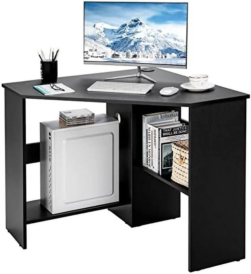 Corner Desk with Shelves N123