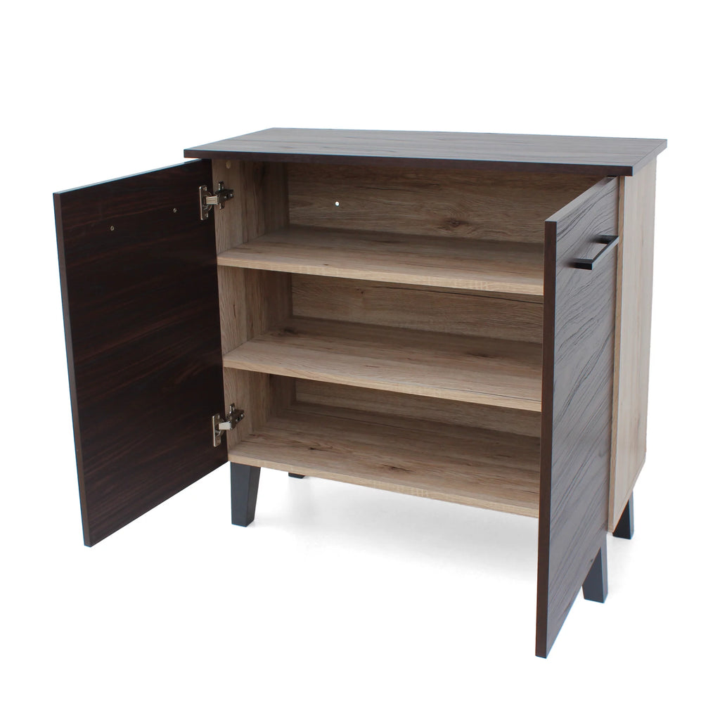 Walnut Finished Faux Wood Cabinet L526600