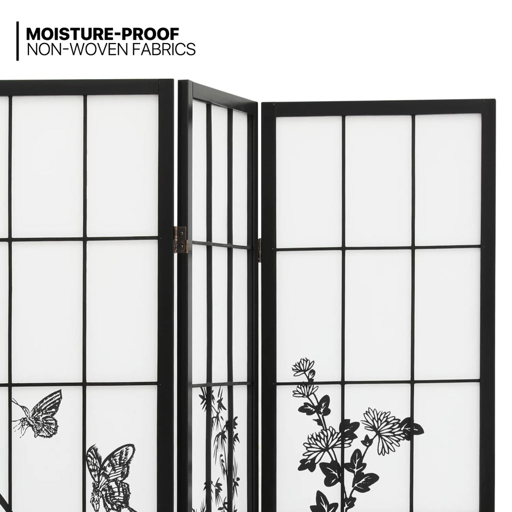 4 Panel Wood Folding Room Divider C9128