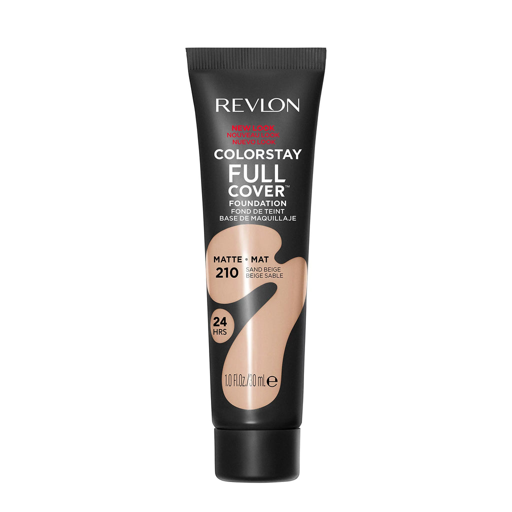 Full Cover Matte Foundation 210 Sand Beige 1.0 Fl Oz Pack of 3 A704650