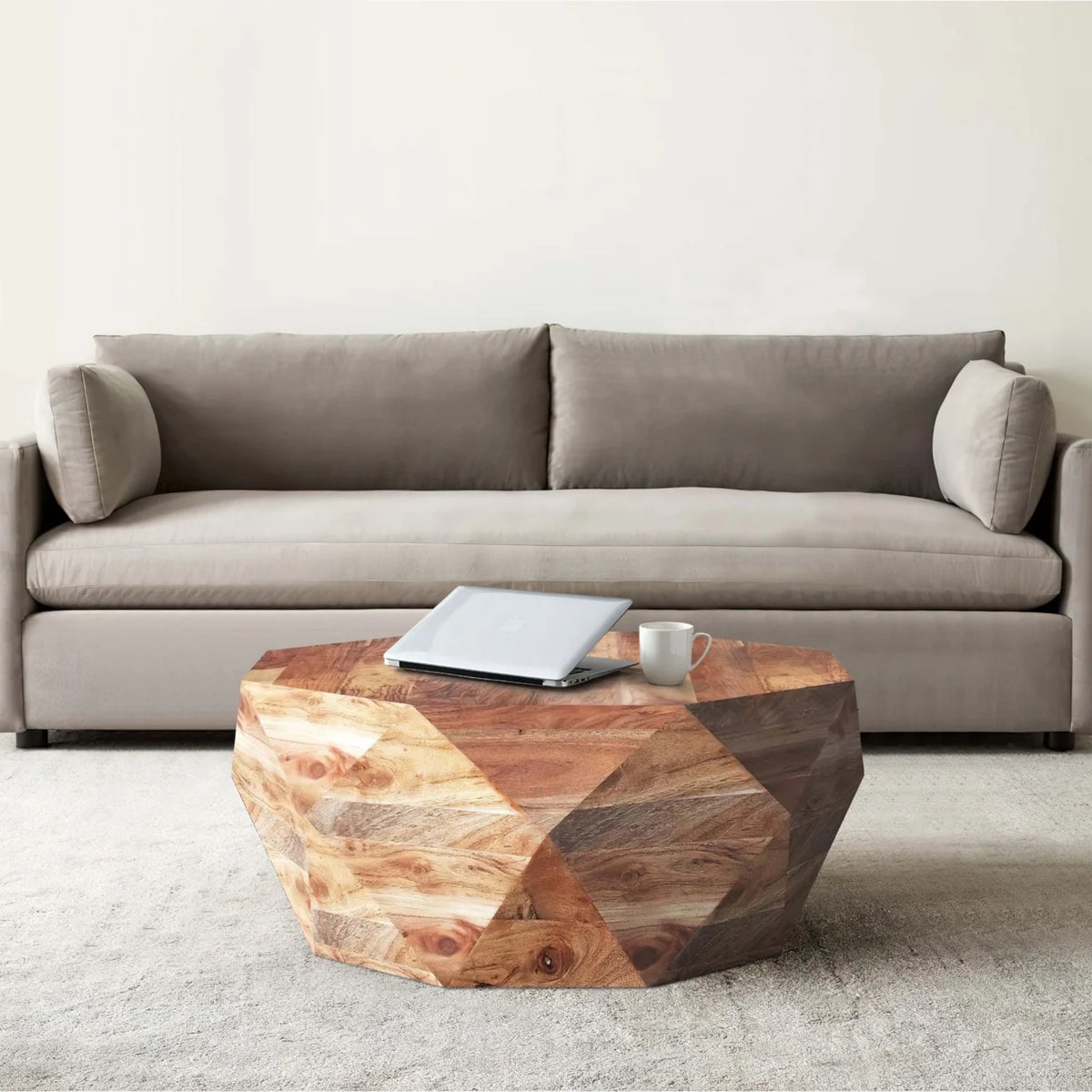 33 Inch Acacia Wood Coffee Table V950227