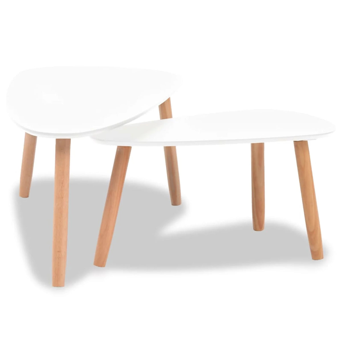 2 Piece Coffee Table Set White G871