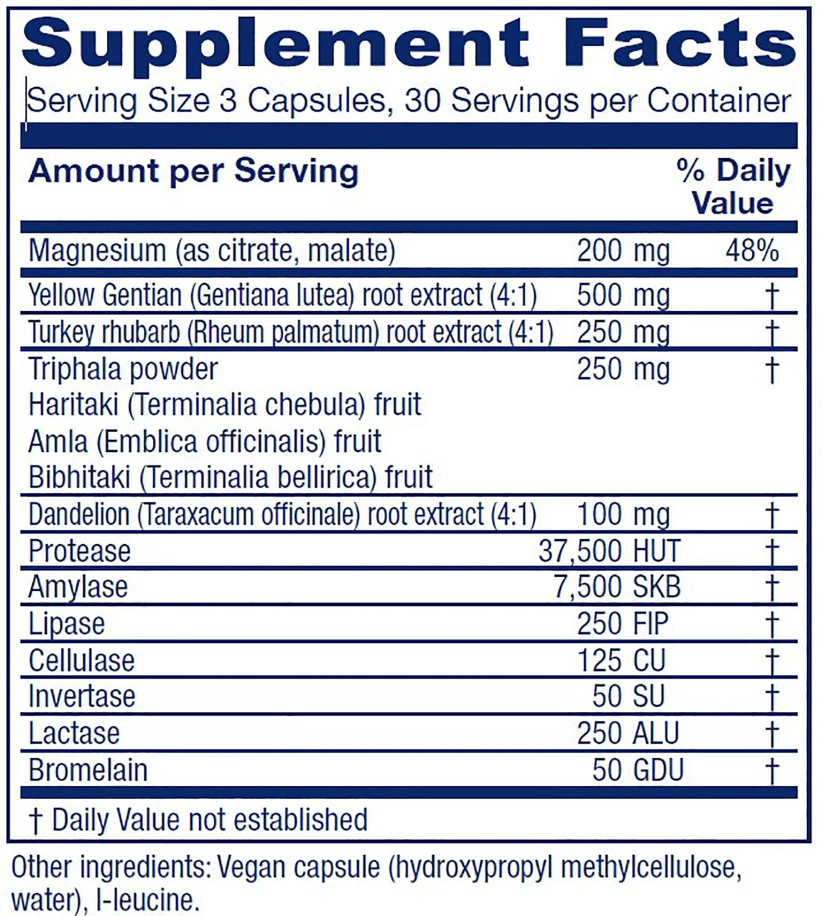 Vegan 90 Capsules Colon Support Y47114