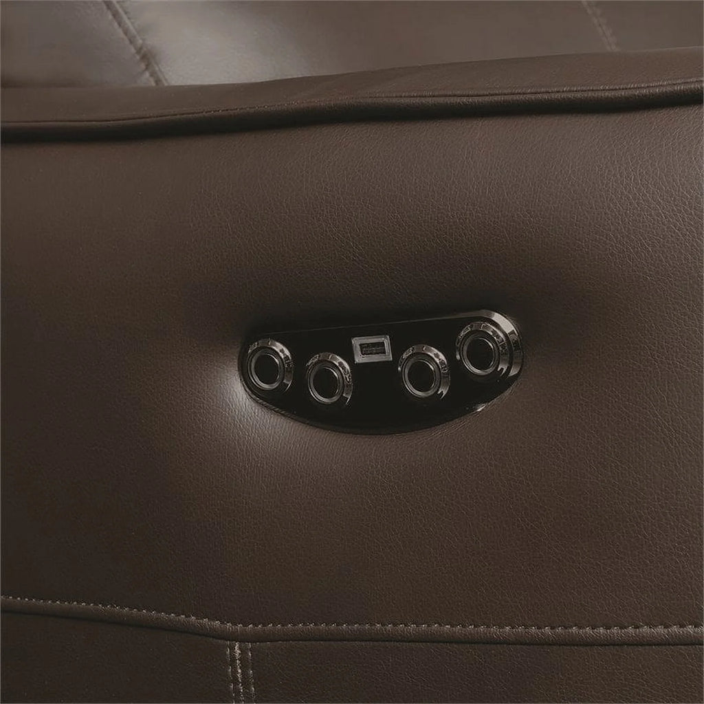 Dark Brown Loveseat R257