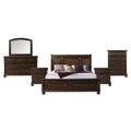 King Storage 6pc Bedroom Set Walnut O15749