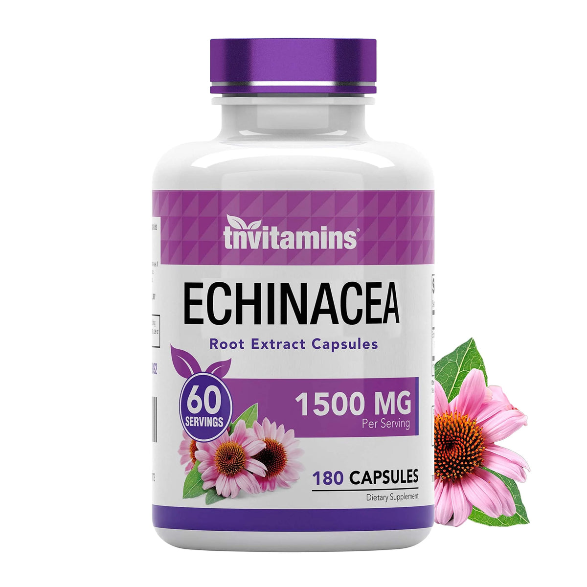 Echinacea Root Herbal Extract 1500 MG 180 Capsules P18847