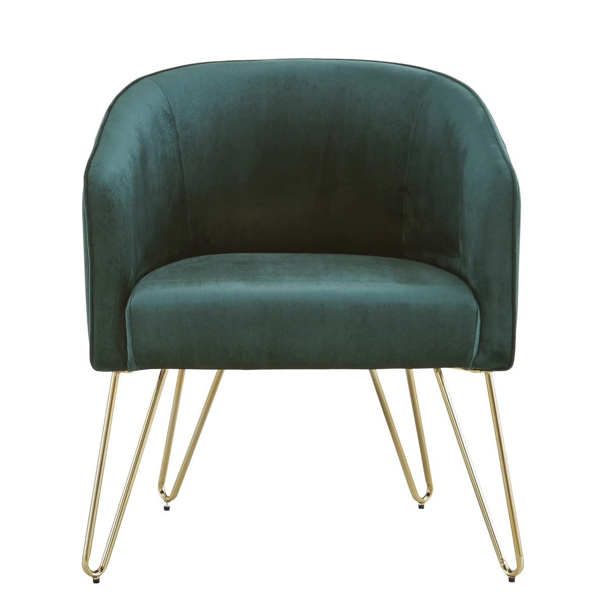 Dark Green Velvet Accent Chair U182
