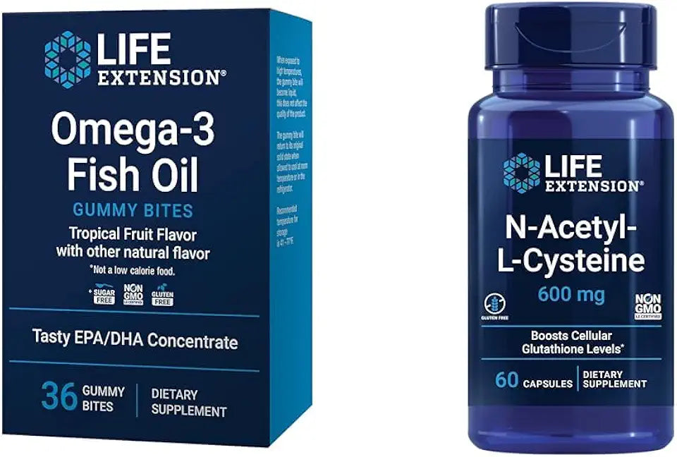 Omega-3 Fish Oil Gummy Bites and N-Acetyl-L-Cysteine W48709