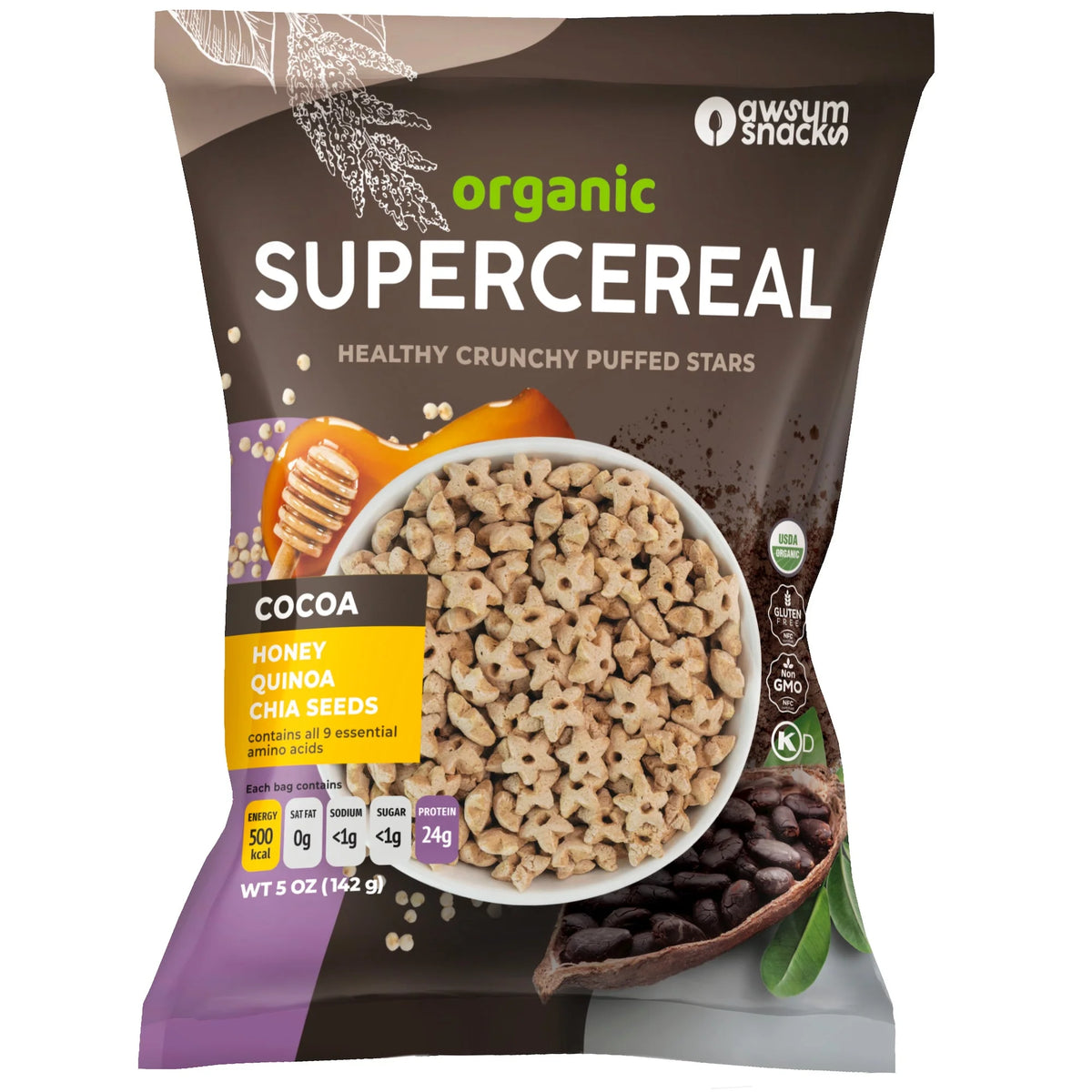 Cocoa Quinoa Chia Cereal 5 oz Pack of 6 K206722