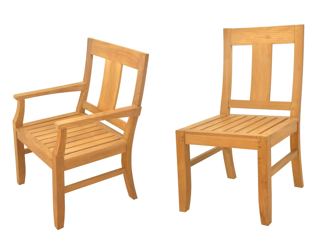 Grade-A Teak 7 Pc 6 Seater Dining Set F458107