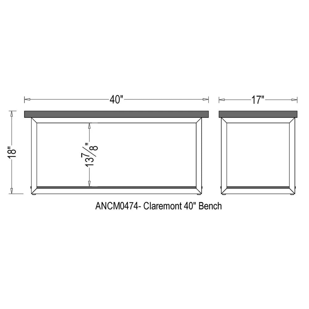Rustic Wood Bench with Low Shelf V8363
