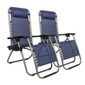 Blue Zero Gravity Chair Set of 2 Y1605