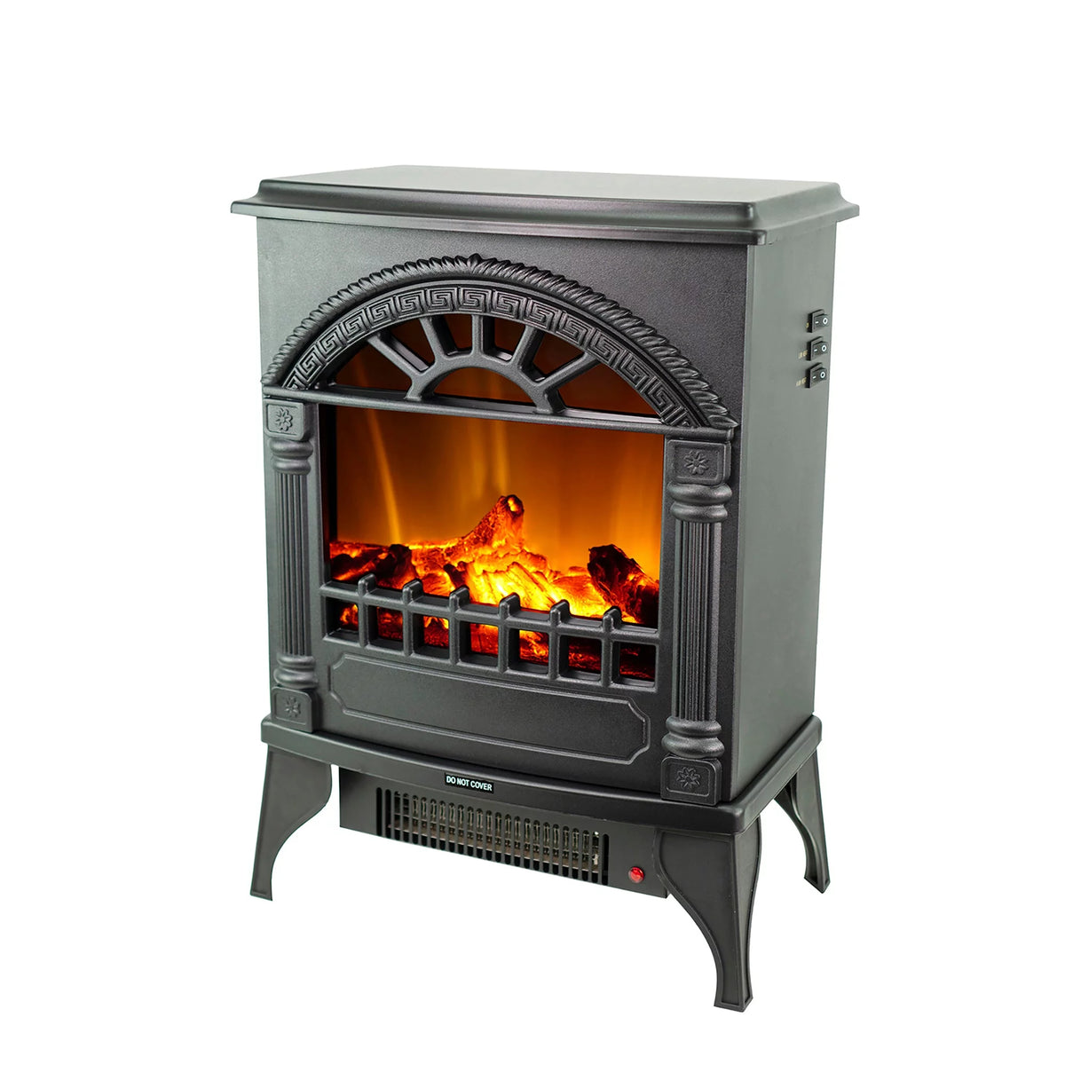 16" Freestanding Electric Fireplace Stove Heater U32045
