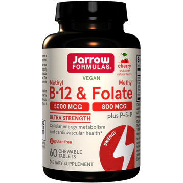 Methyl B12 & Methyl Folate Cherry 60 chewable tabs G101