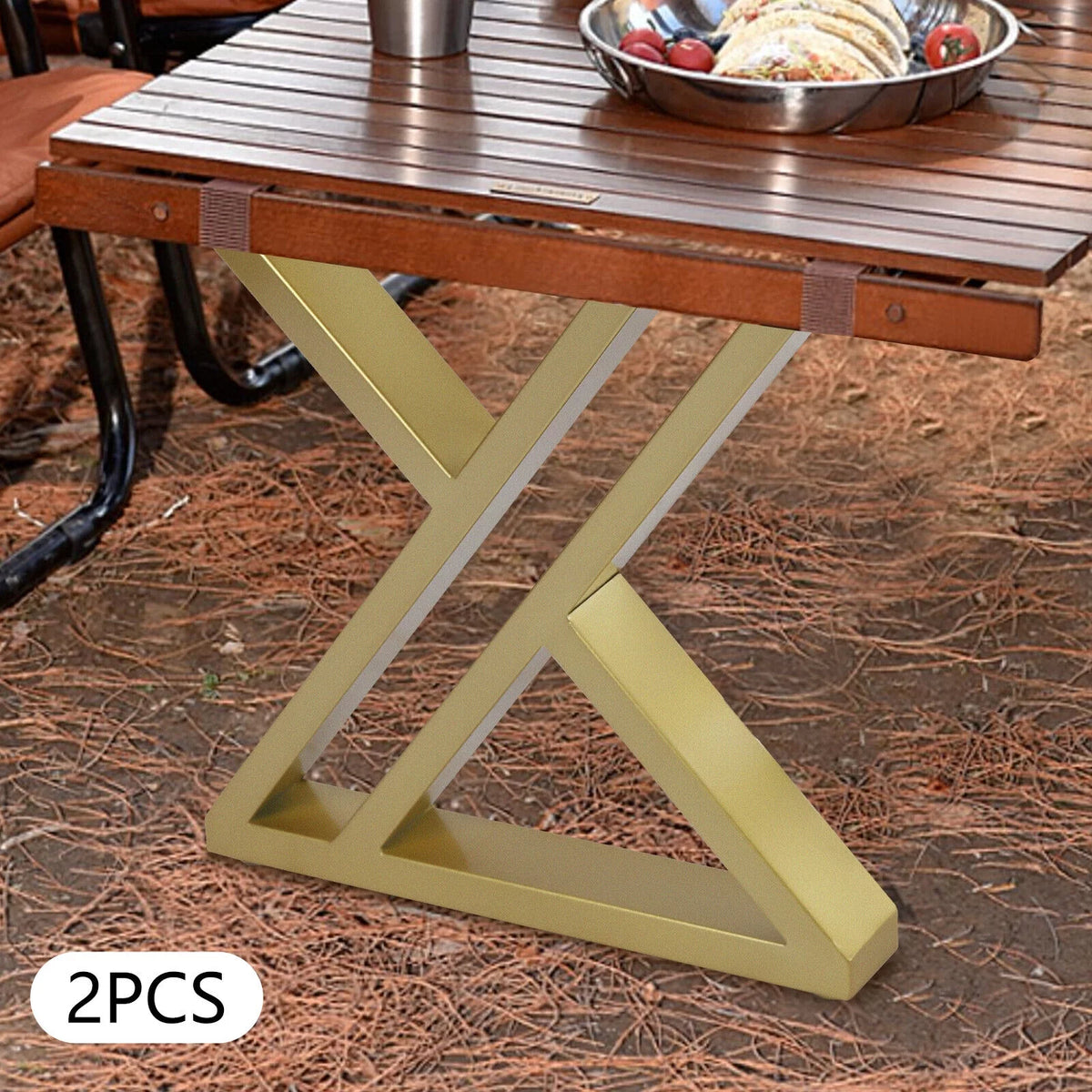 16" Metal Table Legs Set of 2 B20738