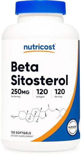 Beta Sitosterol 120 Softgels 250mg Non-GMO Gluten Free Supplement R929