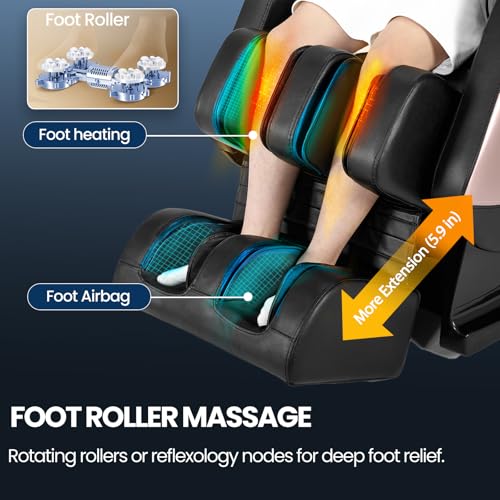 Full Body Zero Gravity Shiatsu Massage Recliner with Heat and Airbags T273661
